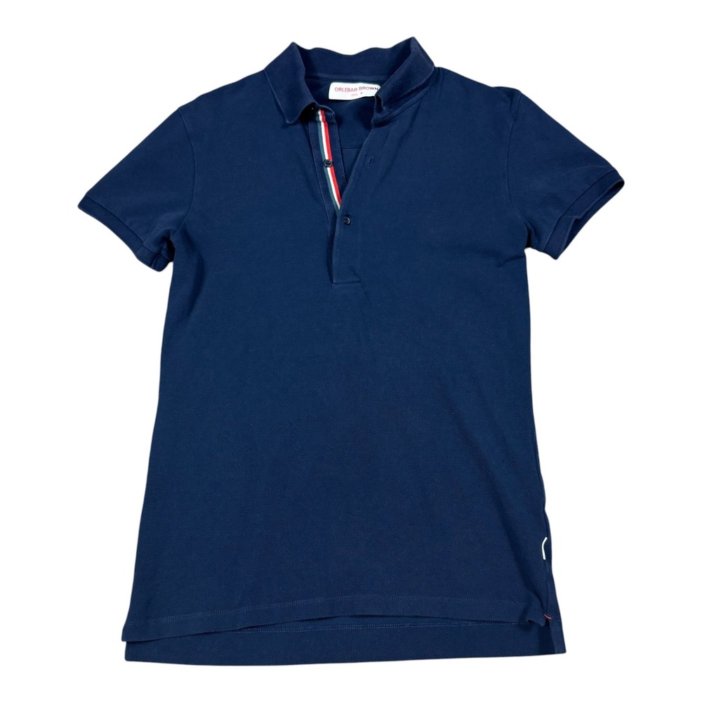Orlebar Brown 100% Cotton Navy Blue Polo Shirt Men's Medium